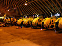  - Aerospatiale Gazelle AH.1's in storage at RAF Shawbury - by Chris Hall