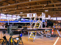  - BAe Hawk T1 being stripped of parts at RAF Shawbury - by Chris Hall