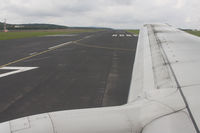  - RW27 at Saarbrücken seen out of the window of an Air Berlin Boeing 737-700 - by Friedrich Becker