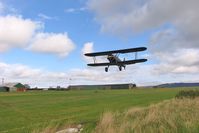  - Bagby Airfield, North Yorkshire with Kaydet N65200 taking off from 24. - by Malcolm Clarke