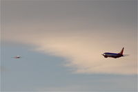  - Southwest Airlines Boeing 737-7H4 following an American Eagle SAAB 340B, 24L departure KLAX. - by Mark Kalfas