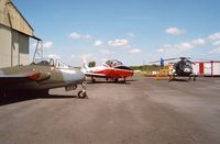  - Roll out of Gower Jets aircraft, Venom G-GONE, Jet Provost G-JPTV and Wasp G-KAWW - by Roger Winser