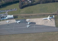  - OVERHEAD BIGGIN HILL EN-ROUTE TO BLACKBUSHE WITH BOEING 727 VP-CMO ON THE APRON - by BIKE PILOT