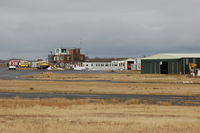  - View of airport buildings and Bellman hangar (Hangar 2).  - by Roger Winser