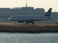  - A320 holding short of RWY 22R. - by Samuel D.