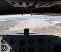  - Short final RWY02 at EZM.  Cockpit of N5195P. - by J. Michael Travis