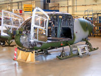 - Westland Gazelle AH.1 undergoing maintenance with the Gazelle Depth Support Hub - by Chris Hall