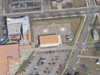  @ St Vincent Hospital & Medical Center Heliport - Looking east - by Bob Simmermon