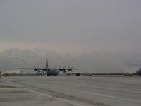  @ Bagram Air Base Airport - Mountains looking north from flight line - by CrewChief