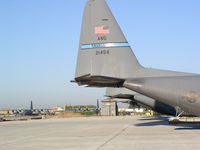  @ Karshi_Airport - Flight Line at K2 Uzbekistan with NCANG C-130H3 92-1454 - by CrewChief