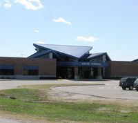  - The vacant Airline Terminal at St. Cloud Regional Airport. Sun Country Airlines has a monthly charter however, I do believe. - by Kreg Anderson