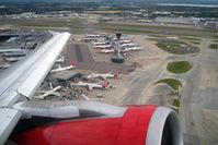  - Passing Terminal 4 and the new control tower at London Heathrow as seen from Airbus G-DBCG in 2008.  - by Malcolm Clarke
