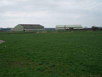  - The remaining two former F type sheds used for agricultural purposes. Located on the former RAF Station Pembrey airfield technical site. - by Roger Winser