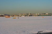  - A snow covered Manchester Airport - by Chris Hall
