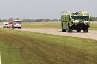  @ Lakeland Linder Regional Airport - No emergency - just moving up the taxiway at Lakeland, FL during Sun N Fun 2010. - by Bob Simmermon