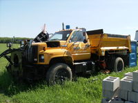  @ CNJ4 - Old snow clearing equipment at Orillia Airport - by PeterPasieka