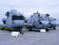  - Merlin and Seakings at the School of Flight Deck Operations at RNAS Culdrose - by Chris Hall
