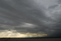  - Evening clouds over the airport.  - by Marty Kusch