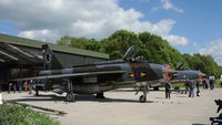  - Superb Lightning pair in front of the new Q-Shed at Bruntingthorpe Cold War Jets Open Day - May 2010 - by Eric.Fishwick