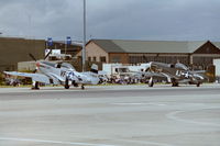  - A pair of Mustangs on the apron at RNAS Yeovilton (HMS Heron) Air Day 1998. - by Roger Winser