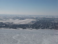  - On Finals in winter runway27 oshkosh WI USA - by steveowen