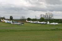  - The aircraft park at Bagby Airfield, North Yorkshire, on the south side of the runway. May 2007. - by Malcolm Clarke