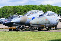  - from left to right
XN650 De Havilland DH.110 Sea Vixen FAW2
XV165 Hawker Siddeley Buccaneer S2B
XH136 English Electric Canberra PR9
 - by Chris Hall