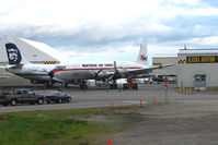  - Alaska Aviation Museum at Lake Hood now has a DC-6 added to the outside Collection - by Terry Fletcher