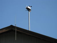 - Weather Station multi-sensor/transmitter on hangar-solar powered - by Doug Robertson