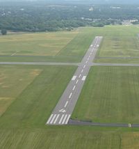  - The view of runway 4 from a Travel Air 6000. - by Kreg Anderson