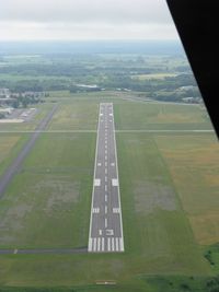 - The view of runway 13 from a Travel Air 6000. - by Kreg Anderson