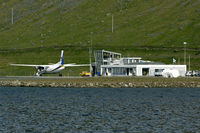  @ Ísafjörður Airport - regional airport in the northwest of Iceland. TF-JMN is on the flightline - by Joop de Groot