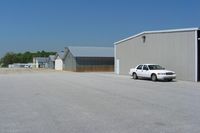 @ Franklin County Airport - Row of hangers - by Bob Simmermon