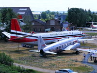  - Vickers Vanguard G-APEP and Vickers Viking G-AGRU at the Brooklands Museum - by Chris Hall