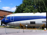  - VC-10 test shell at the Brooklands Museum, painted in BOAC colours - by Chris Hall