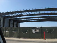  - Two new large hangars under construction. - by Doug Robertson