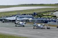  - Overview of the Reykjavik flightline from the adjecent Perlan building. The Fokker 50 is TF-JMN - by Joop de Groot