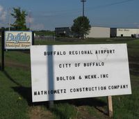  - The signs for Buffalo Municipal Airport. - by Kreg Anderson