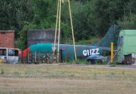  - Fairoaks fire practice area. The aircraft has a rather 'becoming' registration.  - by moxy