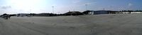  @ Wayne Executive Jetport Airport - 3-Shot Panorama of Terminal Building and South Hangers.  This airport will be closed for renovations from August 30 - October 24, 2010 - by George Zimmerman