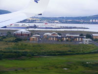  - on short finals into Belfast City Airport onboard Ryanair B737 EI-EFC - by Chris Hall