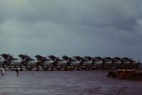  @ EGDA - Line up of 849 NAS AEW Gannets at the RNAS Brawdy Naval Air Day, Pembrokeshire, Wales in 1969. - by Roger Winser