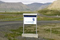  - entrance to the parking area of the airport - by Joop de Groot