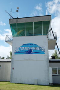  - The tower of Hultsfred-Vimmerby airfield during the 2010 air show. - by Henk van Capelle