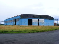 - one of the former RAF hangars at Belfast International Airport which is the former RAF Aldergrove - by Chris Hall