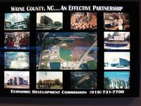  @ Wayne Executive Jetport Airport - Greetings Display inside Goldsboro-Wayne Terminal lobby - by George Zimmerman