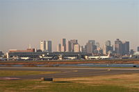  - Logan and Boston as seen on the turn from N to 22R KBOS. - by Mark Kalfas
