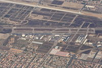  - Rialto Municipal Airport, Rialto, CA as seen descending 
through 10,000' on an approach into KLAX. - by Mark Kalfas