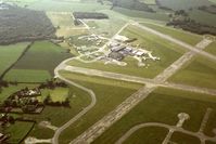  - Lasham Airfield taken during a flight from Cranfield to the Isle of Wight in 1982. - by Malcolm Clarke