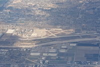  - San Bernardino International Airport, San Bernardino, California as seen descending though 15,000' on the way to LAX. - by Mark Kalfas